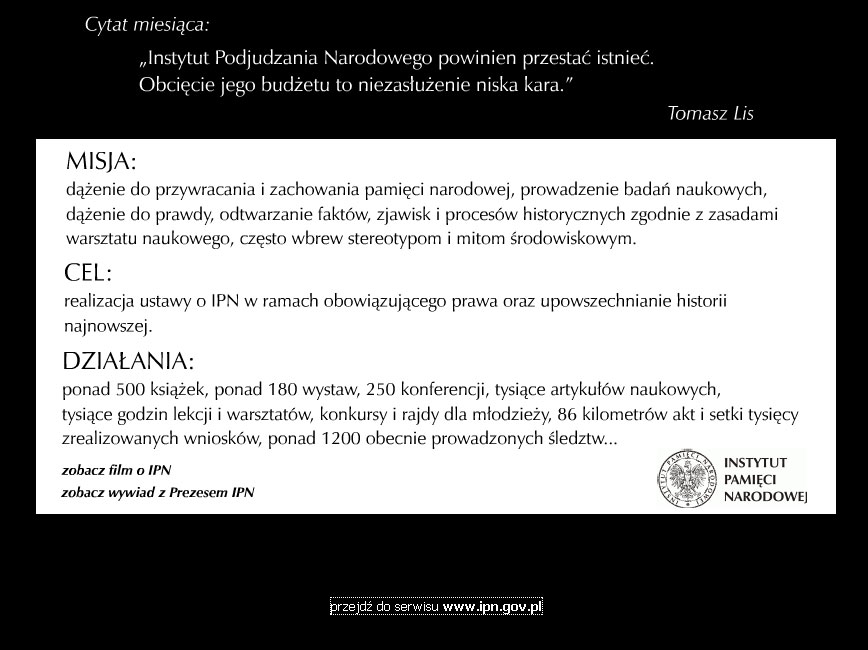 Instytut Pamięci Narodowej do likwidacji?
