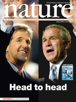 Kerry i Bush pod ostrzałem Nature