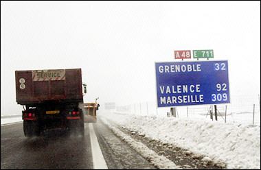 Śnieg we Francji