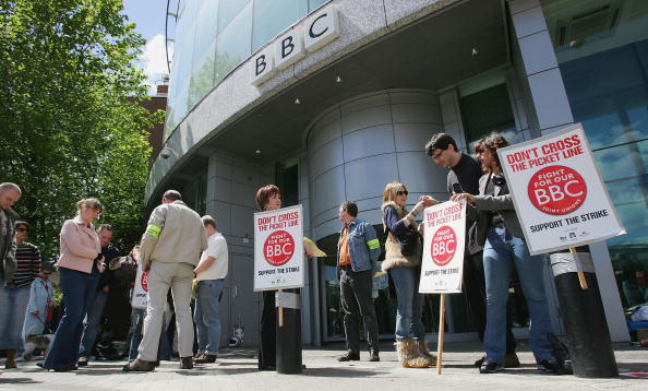 Protestują pracownicy BBC