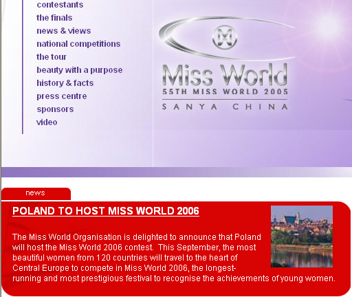 Miss World 2006 w Polsce