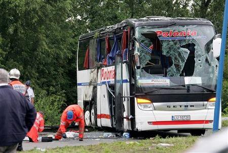Kolejny wypadek autokaru