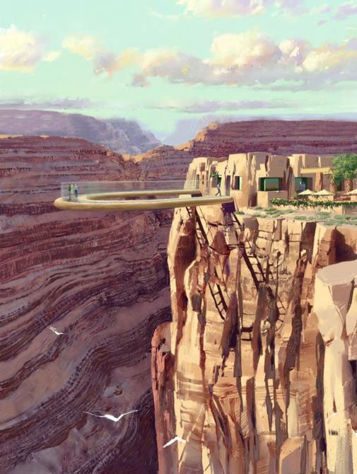 Grand Canyon z lotu ptaka w Hualapai Tribe
