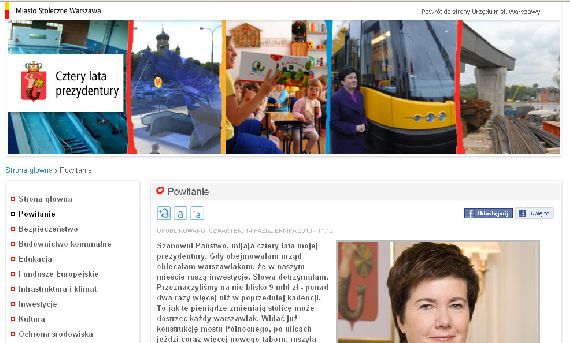 Kampania wyborcza za pieniądze Warszawiaków